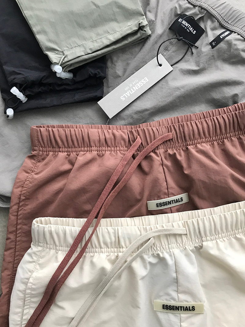 

2021 FEAR OF GOD ESSENTIALS Track Pants FOG Reflective Logo Casual Lightweight Pants Trousers Men Women Hip Hop Streetwear, Brick