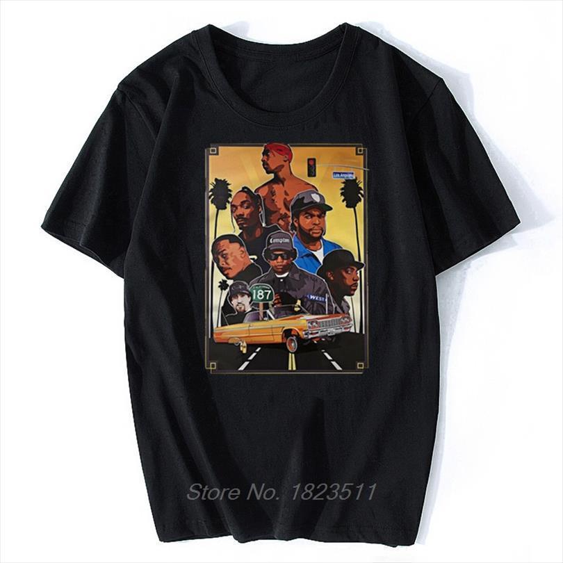 

snoop dogg tupac straight mens t shirts outta compton jay z public enemy men women fashion tees hip hop, White;black