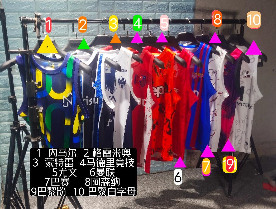 

2021 Football Club mens Vest training camiseta de futbol ansu Fati, Black