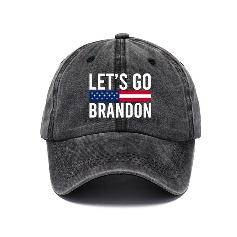 

Let's go Brandon Ball Hat Anti Biden Funny Humor Baseball Cap Snapbacks US Flag Star Stripes FJB Print Denim Hats Trump 2024 Political Costumes G80UARV