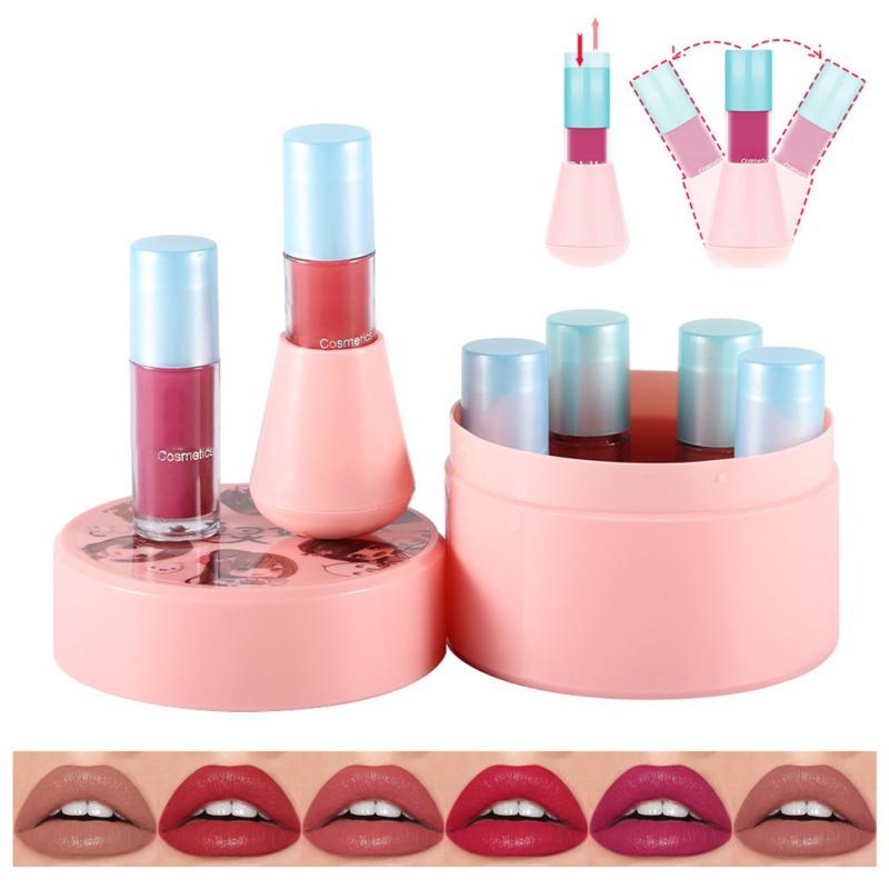 

Lip Gloss 2ml*6 Liquid Lipstick Set Matte Smooth Color Makeup Hydrating Kit
