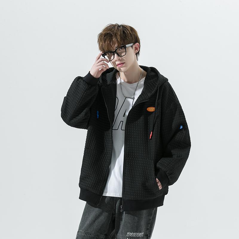 

Men' Hoodies & Sweatshirts Autumn Mens Hooded Oversized Male Spring Clothes Zip Up Teenagers Fashion Boys Streetwear Couple Sportswear Z279, Black