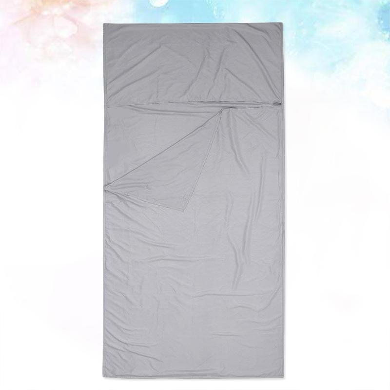 

Sleeping Bags Bag Liner Adult Portable El Sheet Anti-Dirty Lightweight Sleep Sack For Camping Travel (Gray)