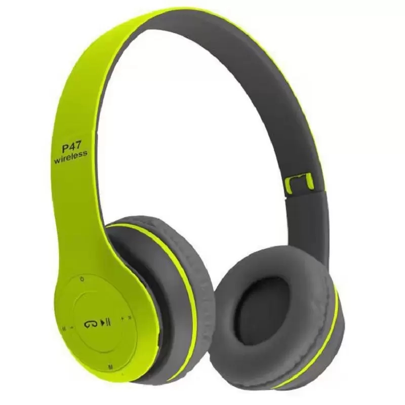 

NEW Head-mounted subwoofer P47 Bluetooth wireless Headphones 5.0 foldable stereo, Blue