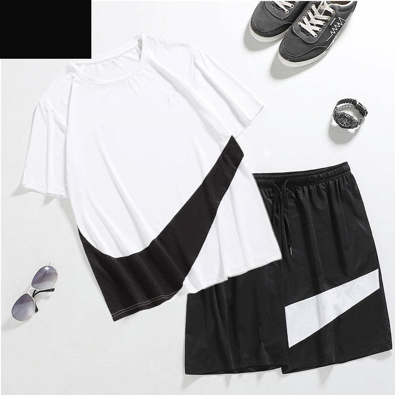 

men's tracksuits sports T-Shirts Shorts two-piece sets sport printed brand logo running jogger short sleeve pants tracksuit womens suit, Gray