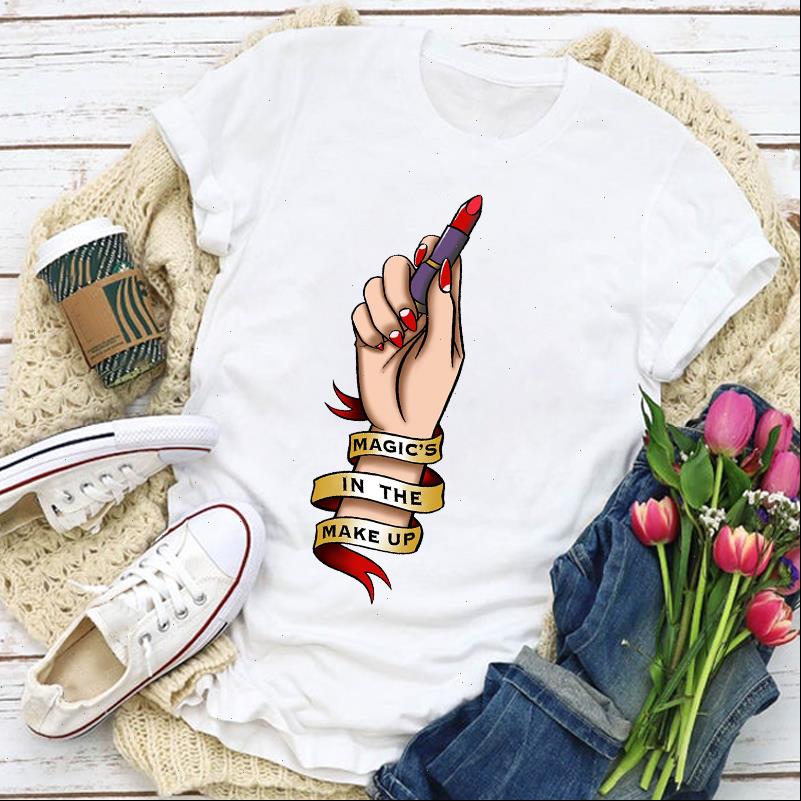 

women womens graphic lip trend cute fashion beauty fingernail summer t shirt lady clothing clothes tee female, White