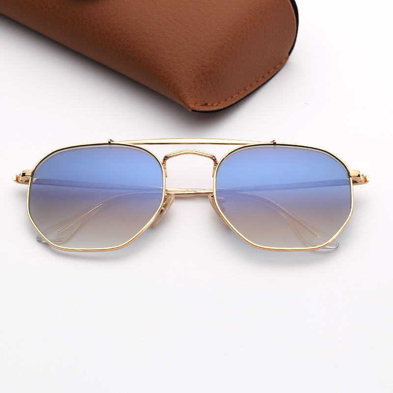 

Fashion Mens Sunglasses womens design Sun Glasses Woman Eyeware Gold Frame Pink Mirror Lenses Des Lunettes De Soleil Man Eyeglasses with leather case and stickers
