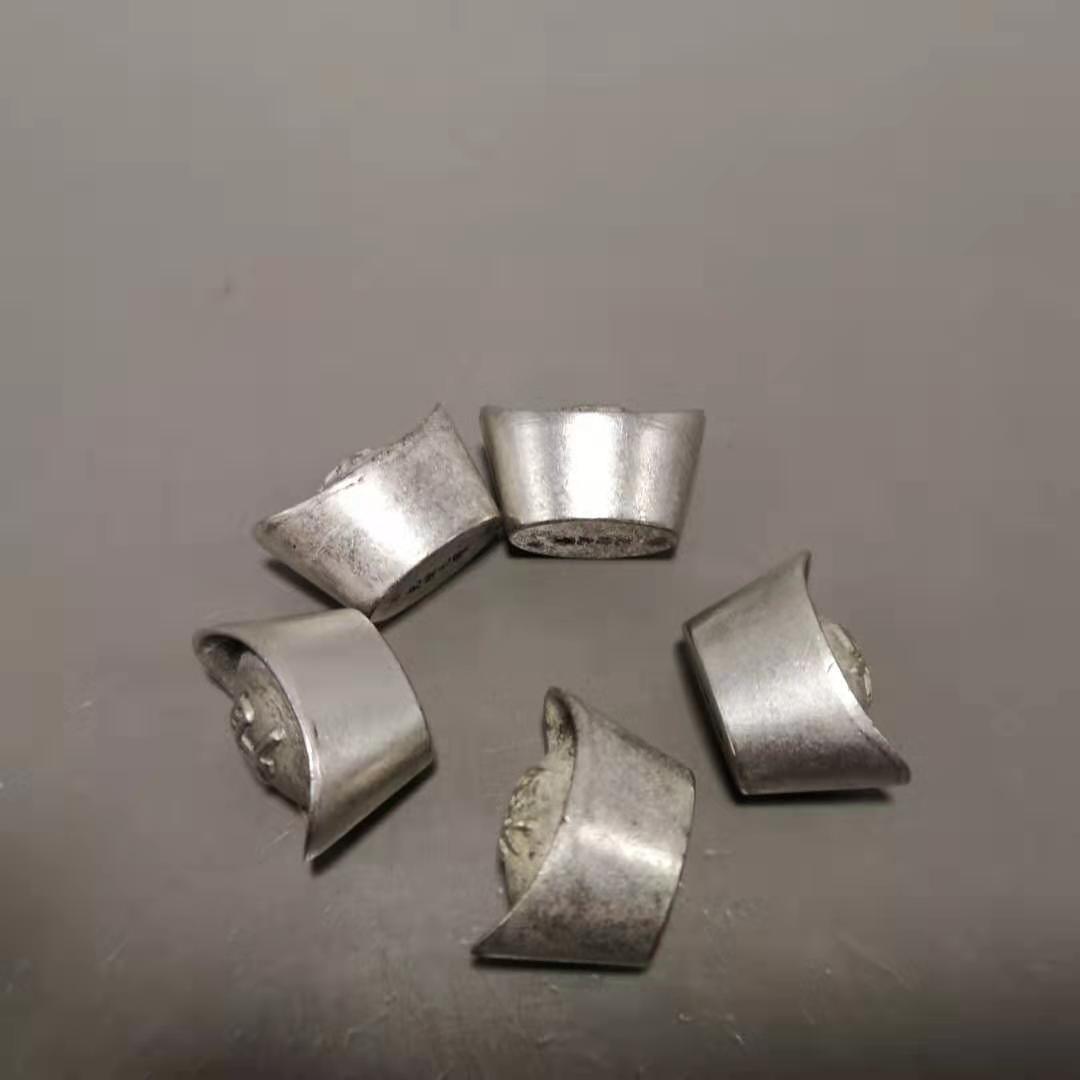 

Antique Miscellaneous Antique White Copper Silver Plated Silver Ingot Sycee Fu Lu Shou Xi Cai Five Sets Silver Ingot Sycee