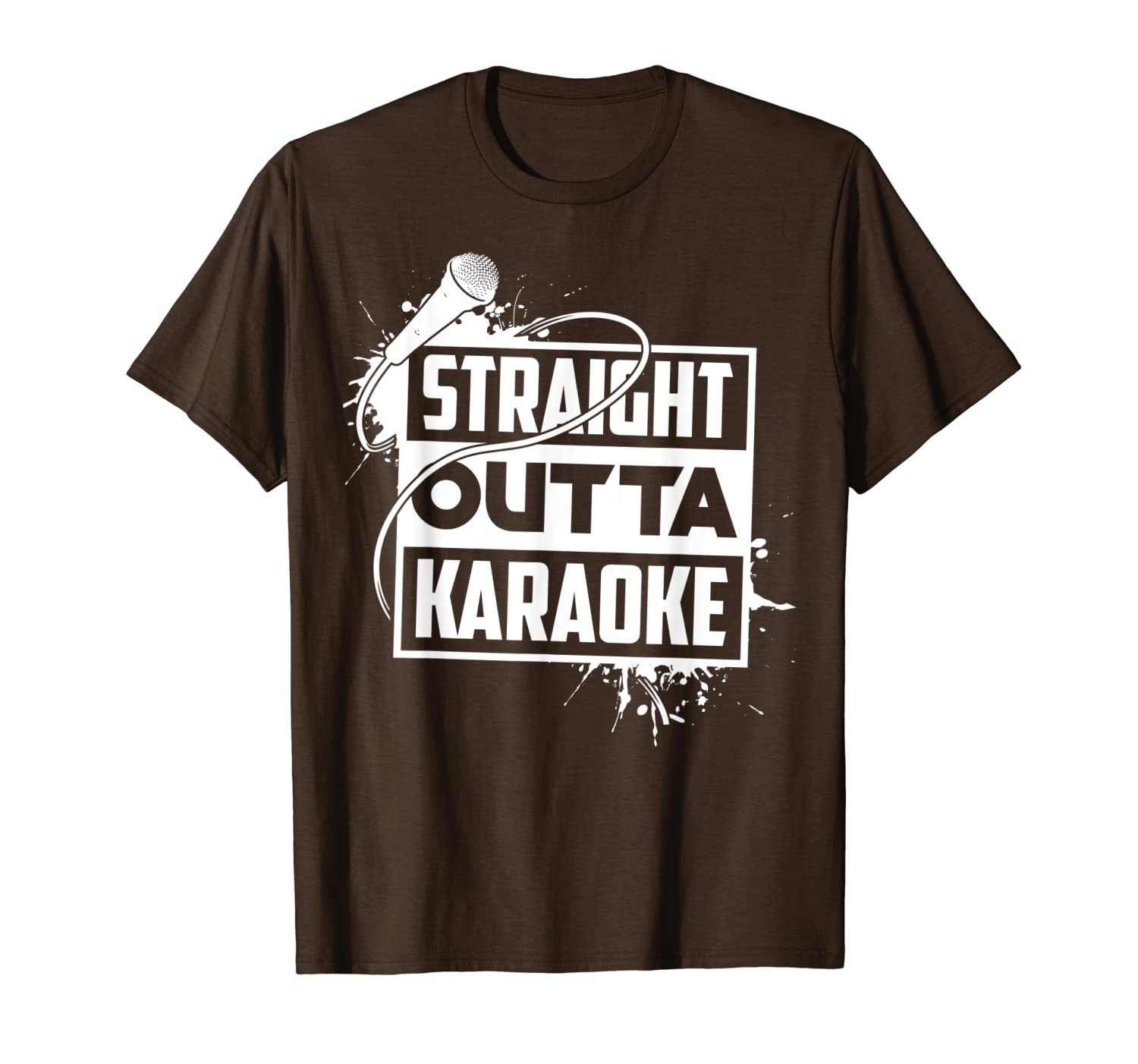 

straight outta karaoke shirt | cute singers club tee gift, White;black