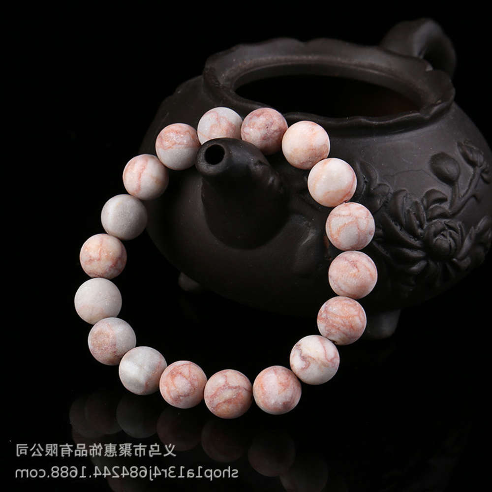 

Hand catenary Frosted red network natural bracelet stone beads Handmade Beaded Bracelet Gift for lovers, Black