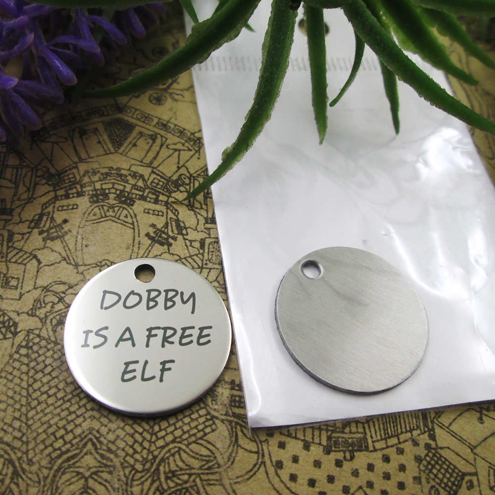

40pcs--stainless steel charms"DOBBY IS A FREE ELF" more style choosing DIY pendants fo necklace