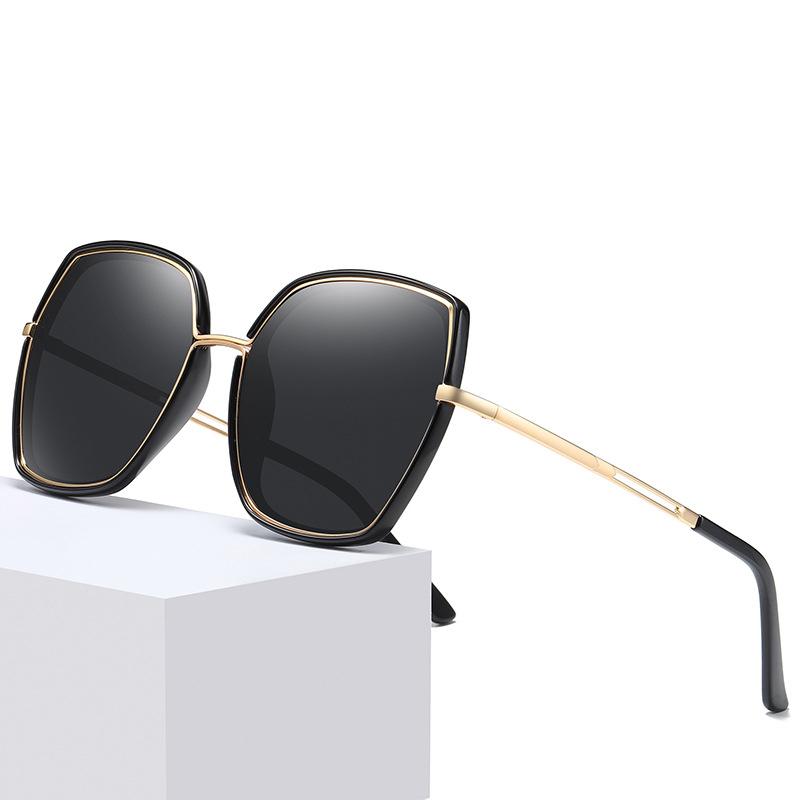 

Sunglasses GLAWES 2021 Polarizing Mirror Fashion Multi-Sided For Women Large Frame Outdoor Shades
