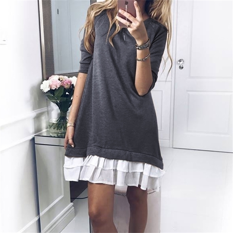 

Female Party Mujer Overall Sweater Dress Cascading Ruffle Sweet Girl Kawaii Plus Size Autumn Winter GV291 211109, Gv291 yellow