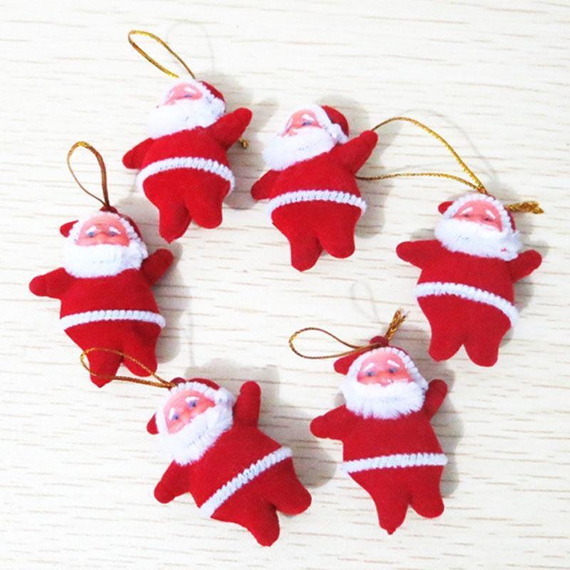 

Christmas Decorations 2PCS Red Colored Little Santa Claus Decoration Gifts Supplies Old Man Pendant