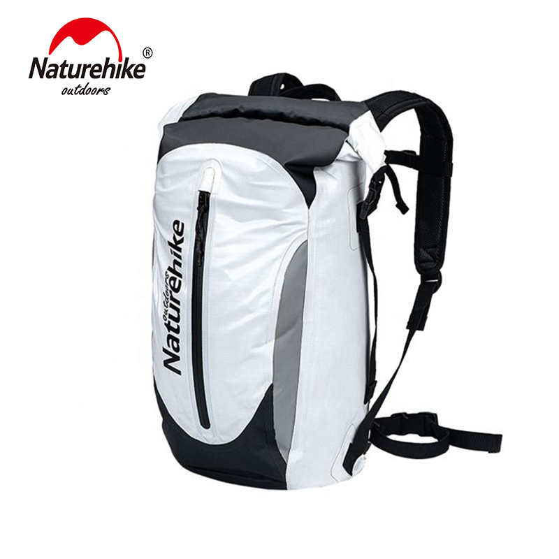 

Naturehike 30L Ultralight Waterproof Roll Top Backpack Dry Outdoor Leisure Bag NH20FSB01, Gray