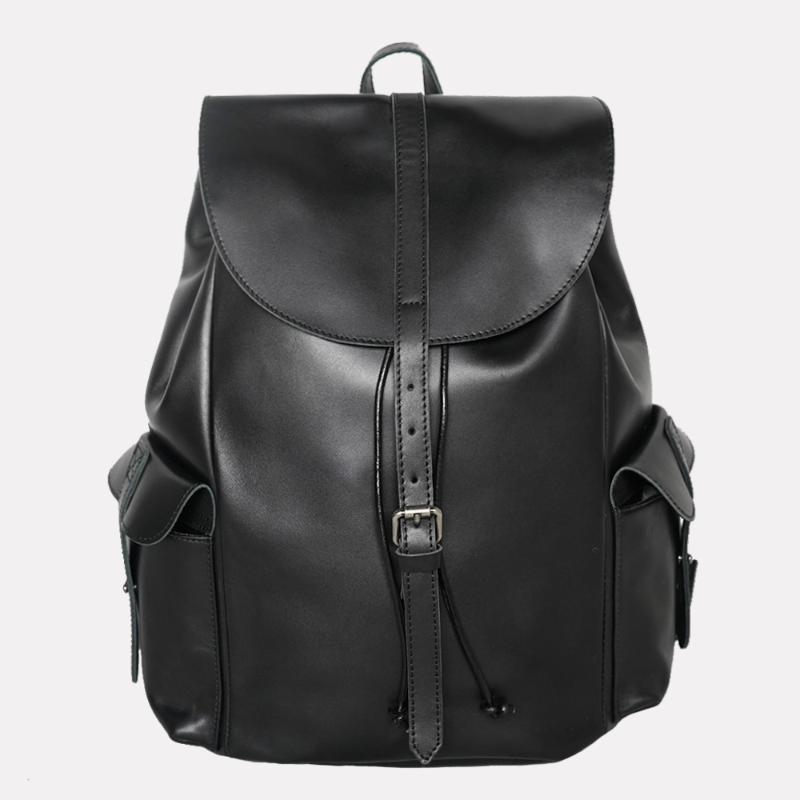 

Backpack KALDOBEN Travel Bag Vintage Rucksack Female Leisure Trends Daypack Knapsack For Women Genuine Leather Men's Backpacks School, Black