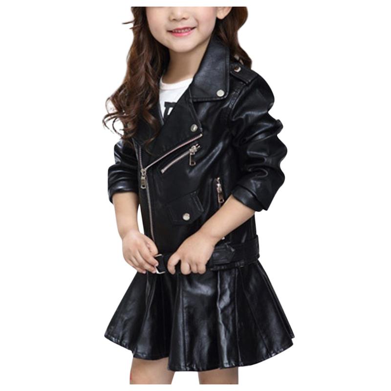 

Jackets Boy Jacket Outwear Zipper Coat Girl Motorcycle Kid Children's Color Solid Girls Coat&jacket, Blue;gray