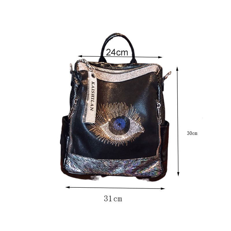 Mochila Costas Corino Preto m. Brilhante COD-57 em Promoção | Ofertas na  Americanas