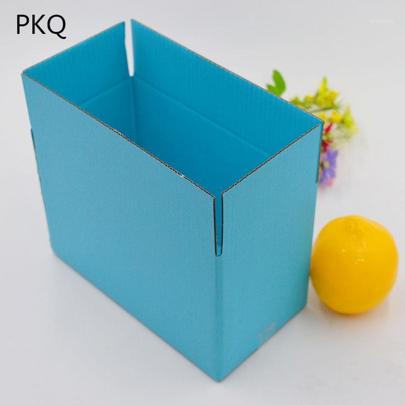 

Gift Wrap 10PCS Large Size Blue Paper Packaging Box 3 Layers Corrugated Thicken Packing Boxes High Quality 9/15