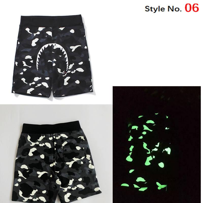 

21 Men's shorts quick-drying swimming camouflage pants camouflage beach pants striped casual shorts swimming hot pants with label wit, White;black
