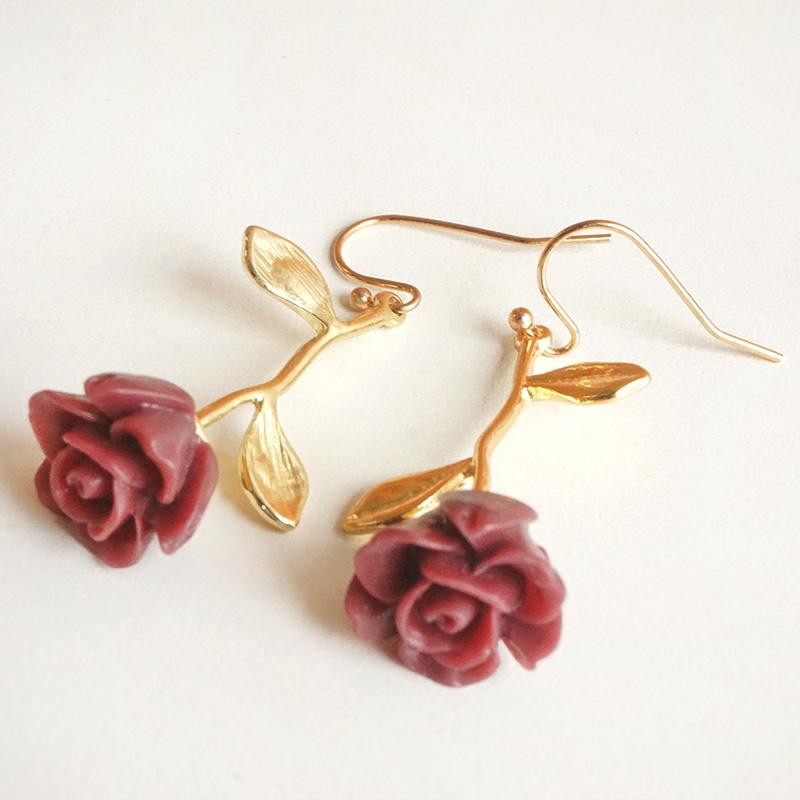 

Dangle & Chandelier 2022 Drop Earring Jewelry Wowen Flower Resin Simple Unique Originality Textured Statement Handmade Earrings For Party Gi