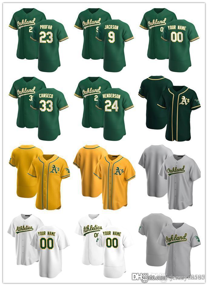 

Custom Jersey Mens women youth 9 Reggie Jackson 33 Jose Canseco 23 Jurickson Profar 24 Rickey Henderson Baseball Jerseys, Blue;black