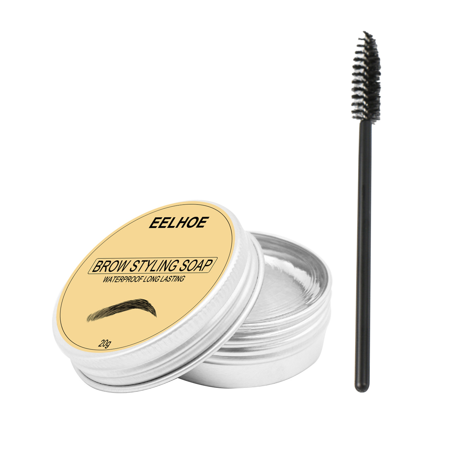 Free freight EELHOE OEM ODM Eyebrow Enhancers 3D Feathery Brows Eyebrow Shaping Cream Makeup Gel Styling Wax Soap Waterproof Long Lasting Eye bro-image-749664440