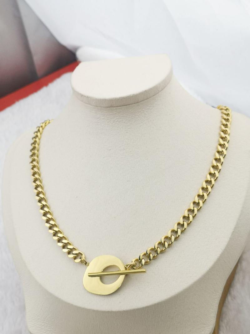 

Fashion Goddess Luxury Women Neckles Gold Luxe Jewelry Stainless Steel Chains