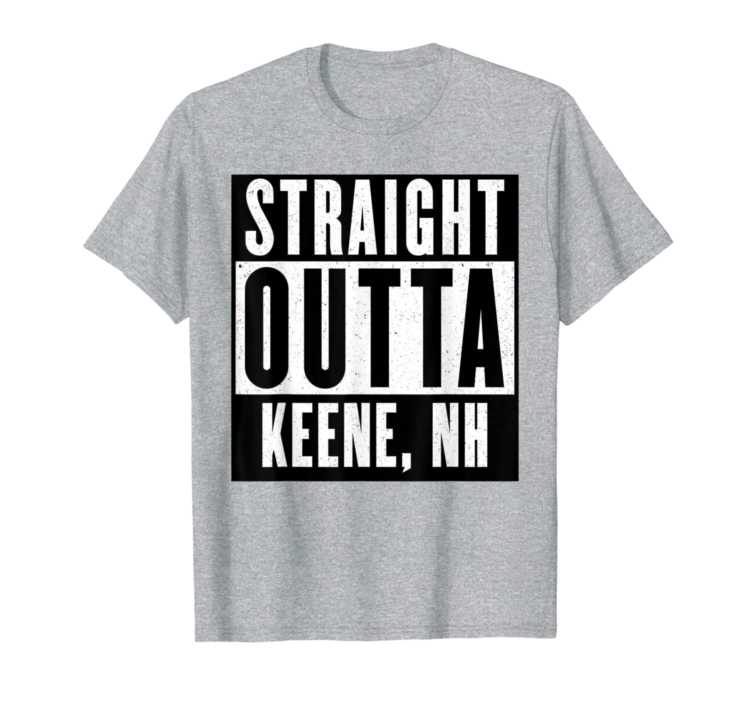 Straight Outta NEW HAMPSHIRE Tshirt KEENE Home Tee V-Neck T-Shirt-image-702198399