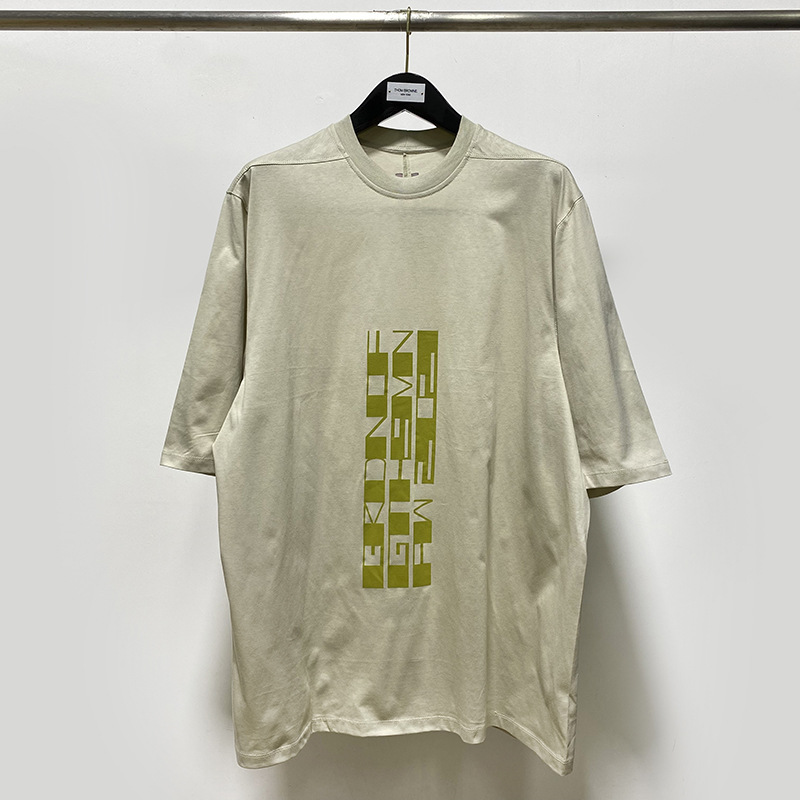 

Rick 2022s High Street RO Men' T-shirt Design Oversized T-shirt Owens T Shirt for Men Women' T-shirts Streetwear Men' Clothing, Black