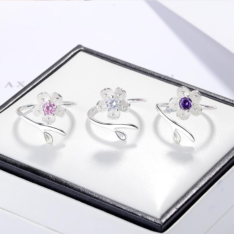 Cluster Rings Todorova Cubic Zircon Crystal Cherry Blossoms Flower Wedding For Women Bijoux Anel Femme Engagement Ring Jewelry-image-711298231