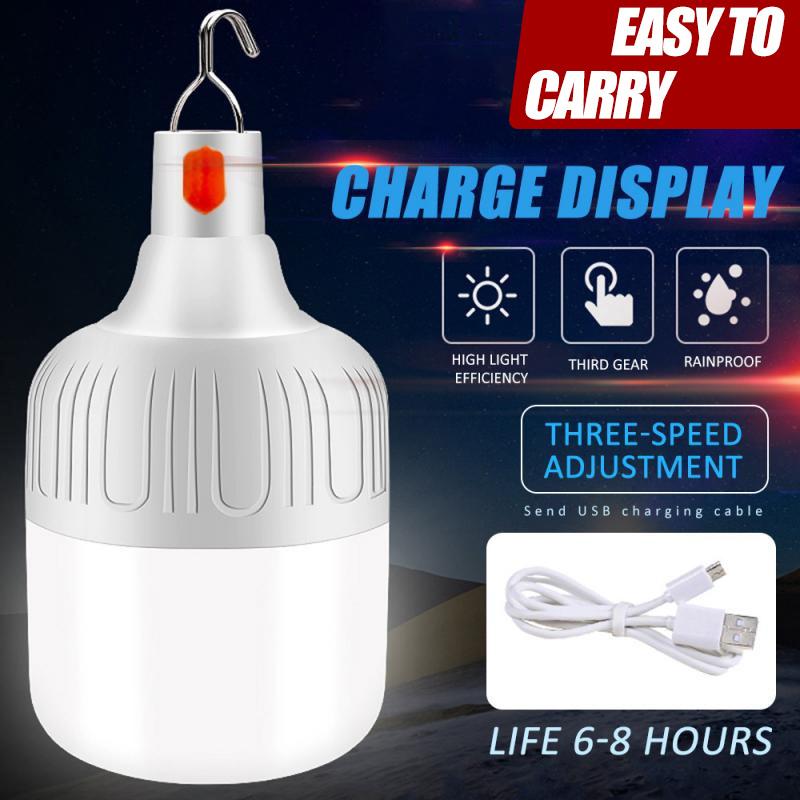 

Party Decoration Portable Light Emergency Outdoor Hanging LED Bulb Rechargeable Dimmable USB Charging Wireless 220W