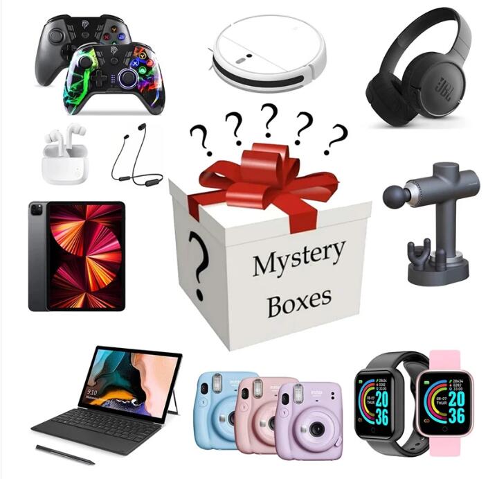 

50%off Mystery Box Electronics Boxes Random Birthday Surprise Favors Lucky for Adults Gift Such As Drones Smart Watches Et