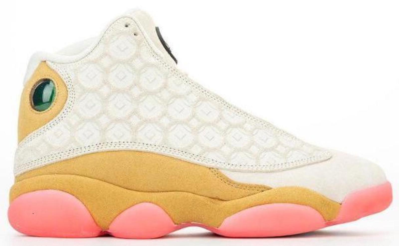 

High Quality 13 CNY Coin Basketball Shoes Men Women 13s Chinese Year Ivory And Pink Sports Sneakers With Box