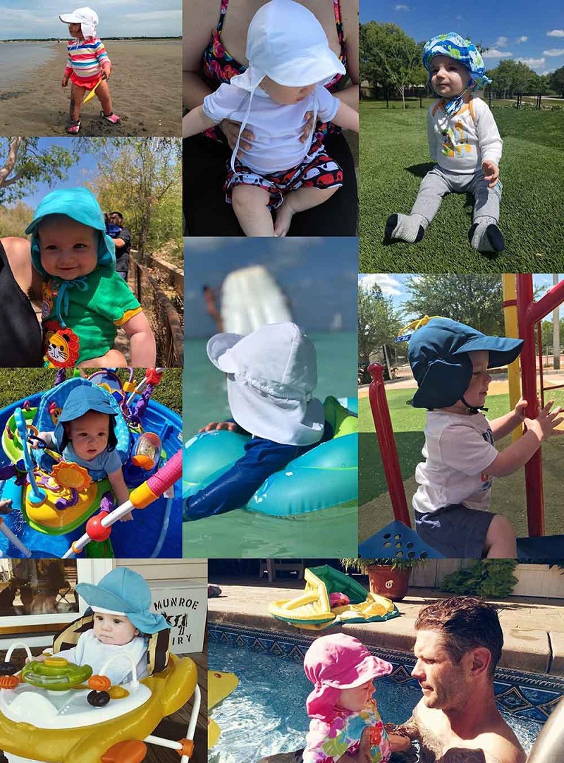 

DHL 14 styles UV Protection Sun Hat Unisex Newborn Infant Toddler Kid Baby Boys Girls Summer Beach Headwear Outdoor Bucket Cap Cotton, Mixed sent