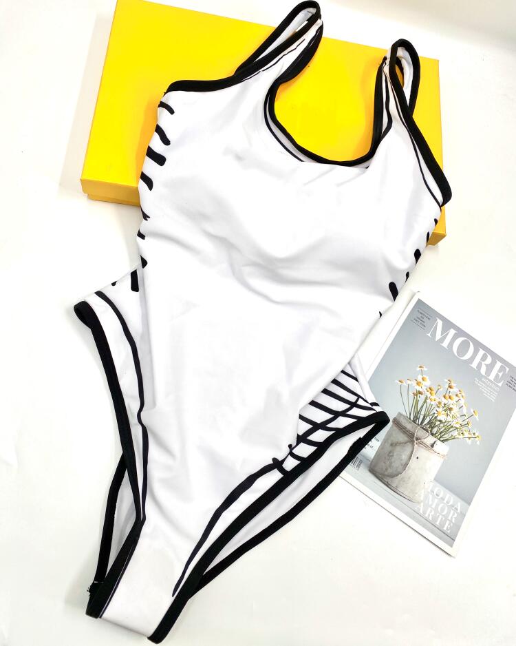 S-XL Summer Sexy One-piece Bikini For Women Swimsuits Fashion Letters Print Swimwear Lady Backless Bathing Suits 4 Styles Option-image-680561510