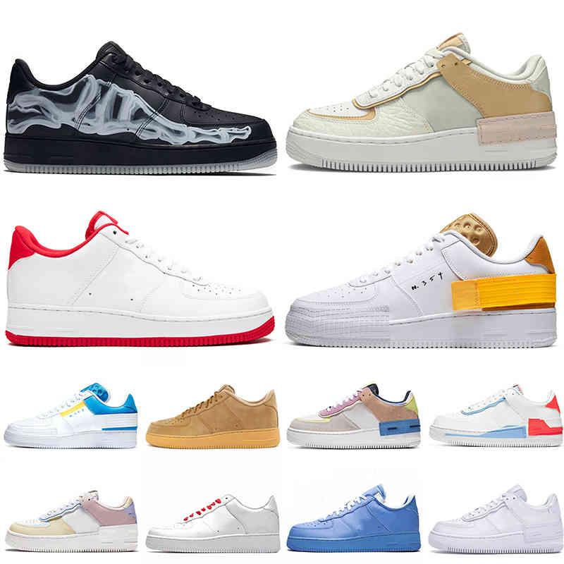 

2021 fashion shadow type n354 men women running shoes react air\rforce Black Triple White Utility Volt Red Flax one mens trainers outdoor, A36 36-45 spruce aura