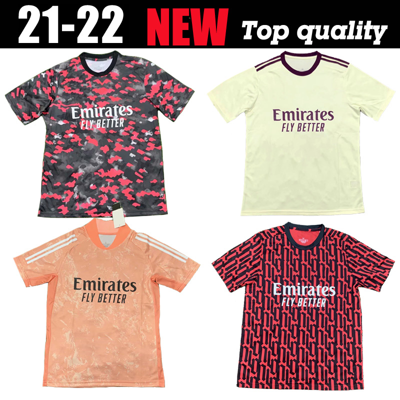 

2021 Arsen Pre-match training soccer jersey Gunners 424 PEPE SAKA THOMAS WILLIAN NICOLAS TIERNEY odegaard green Goalkeeper football shirts