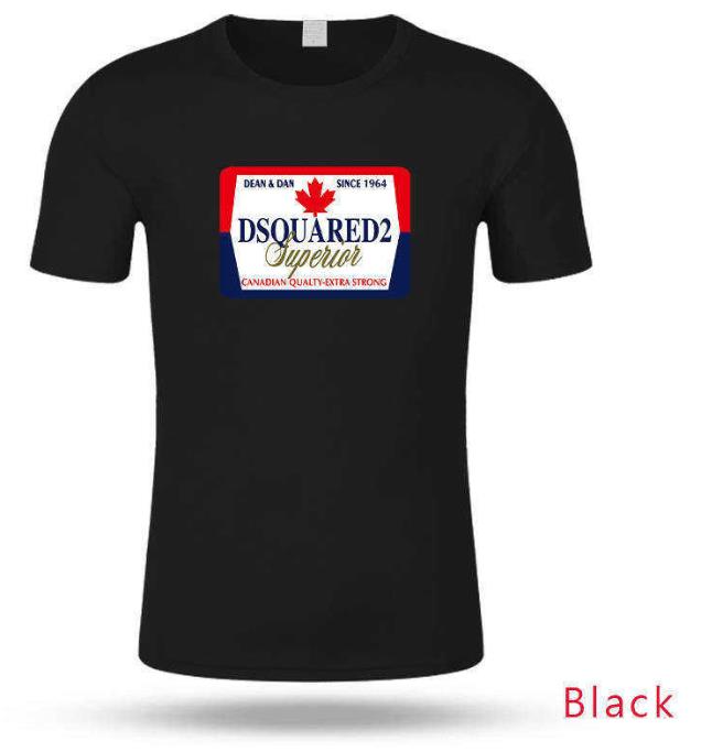 

Men T Shirt Fashion Embroidery Letter Pattern Print Breathable Men's Casual Tops Women Short Sleeve Tees High Quality DSQ, White;black