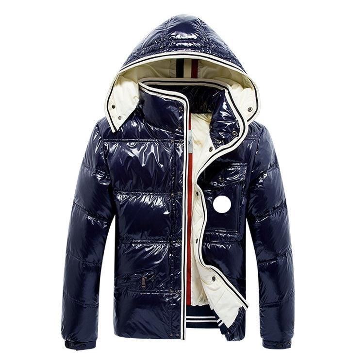 

High Quality Winter Fashion Men Down Jacket Parkas Casual Hoodies Warm Thicken Padded Coats, Black