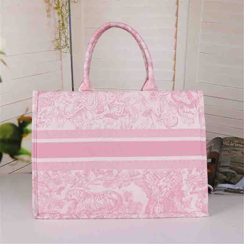 

2021 Women Luxury Designers Tote Bags Canvas Large capacity handbag female wild commuter presbyopia big shopping bag embroidery fashion lady, White dot