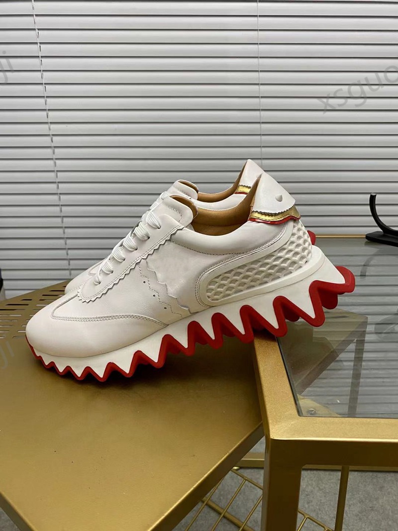 

size 5-14 LOUBOUTIN CHRISTIAN New Men Women Star Studded Casual Shoes Mesh Leather Camouflage Studded niuniu3 Combo Stars Metallic AA11, Black