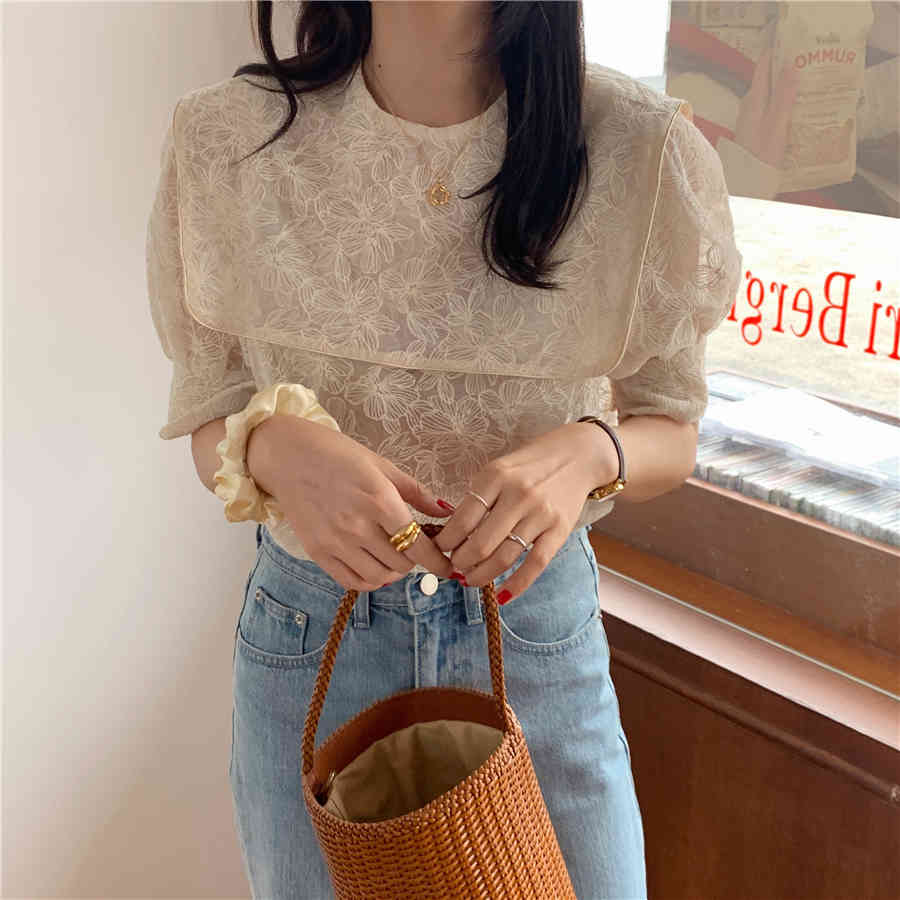 Spring Vintage Print Shirt Female Oversize Tops Womens Long Sleeve Girls Blouse Summer Plus Size Women Blouses Femme Blusas 210417Z