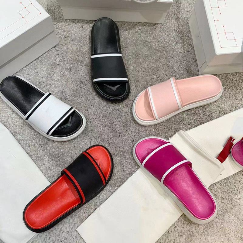 

Slipper Designer Slide Platform sandals Fashion Men Beach Indoor Flat Flip Flops Rubber Lady Women Shoes Ladies Slippers Size 35-45 with box NO 321, Fuchsia