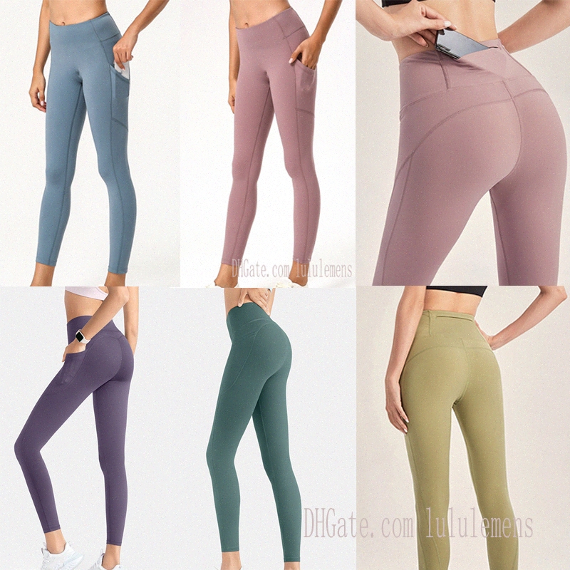 

2021 Naked Womens Yoga Lu Leggings tracksuits fitness Align sports running seamless high waist stretch pocket 0102eM7K#, 1 pocket