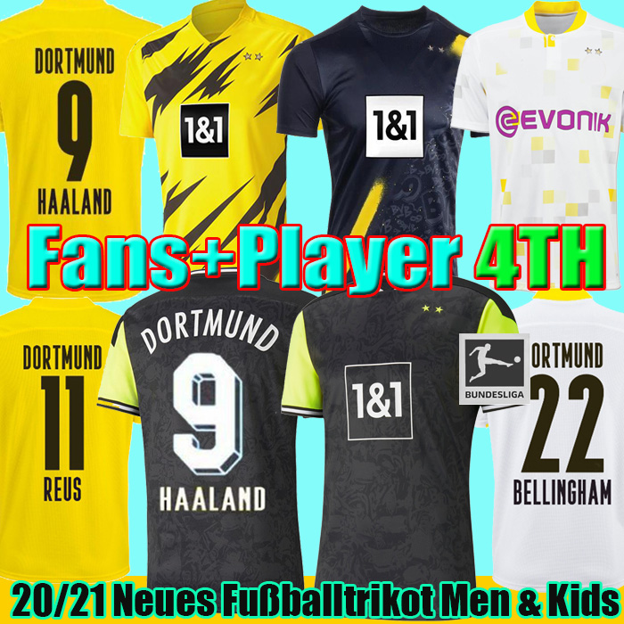 

21 22 4th Dortmund soccer jerseys HAALAND REUS Borussia 1990 Limited Edition 2022 football shirts BELLINGHAM SANCHO HUMMELS BRANDT PISZCZEK men kids kit Uniform, Kids away