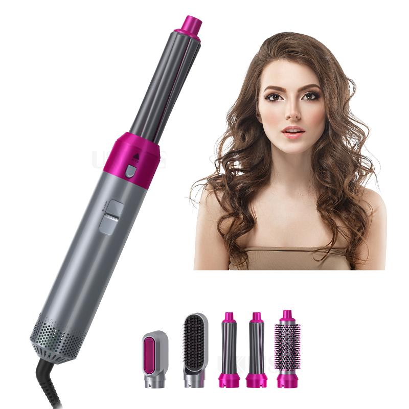 

Electric Hair Brushes 5 In 1 Multifunctional Dryer Air Comb Brush Professional Straightener Curler