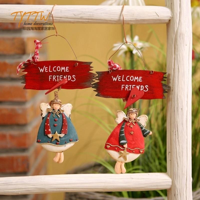 

Christmas Decorations Decoration Home Retro Angel Small Door Wall Store Hanging