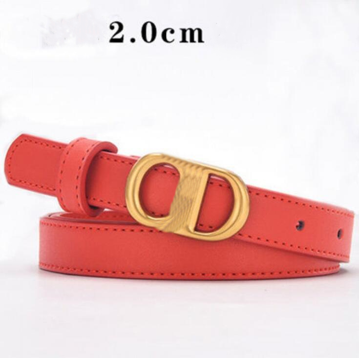 

2021 High-quality luxury leisure Womens Designers Belts cd letter buckle fashion belt for women cinturones de diseÃ±o mujeres width 2.8cm with box, Black;brown