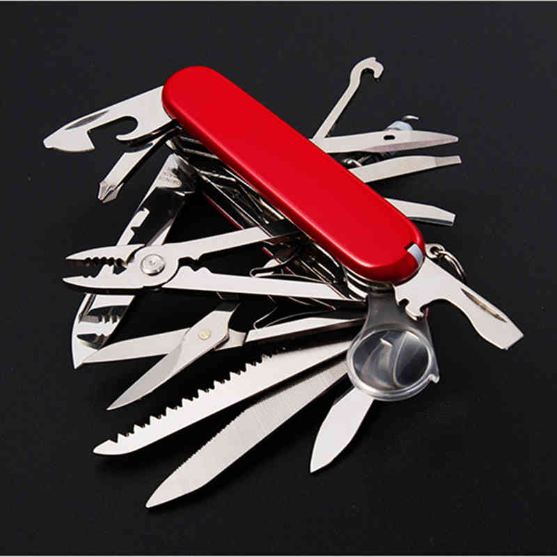 

Swiss Fold Army Edc Gear Knife Survive Pocket Camp Outdoor Multiuso Champ Multitool Multi Tool Multipurpose Multifunction